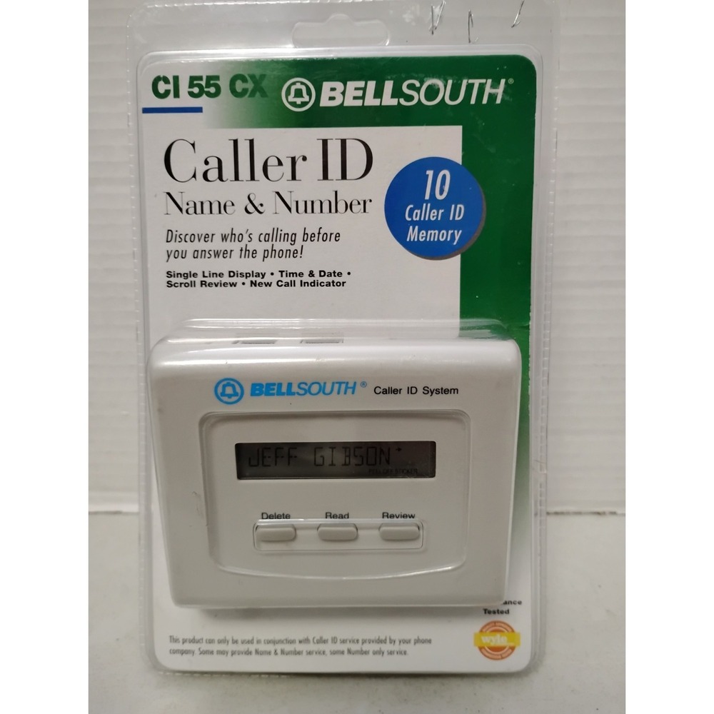 NEW Bell South CI55 CX Caller ID Name Number Identification Memory SEALED